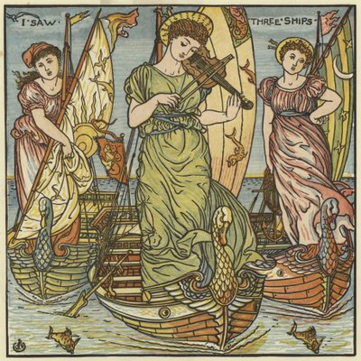 Üç Gemi Gördüm by Walter Crane